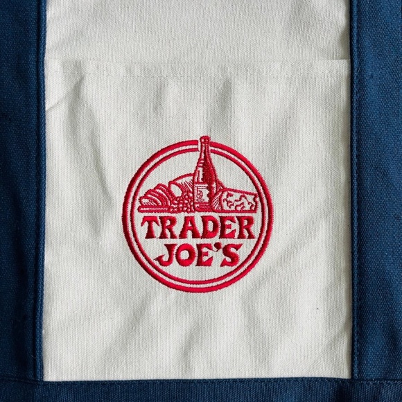 TRADER JOE'S LARGE CANVAS TOTE BAG - Picture 3 of 5